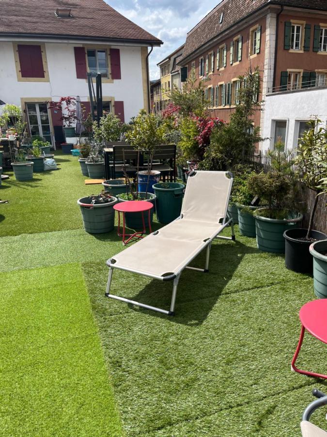 Chambre Papillon Avec Acces Terasse La Neuveville Eksteriør billede